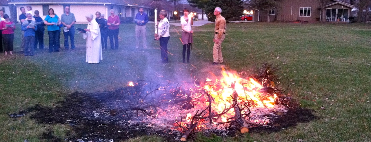 Easter Vigil Bonfire